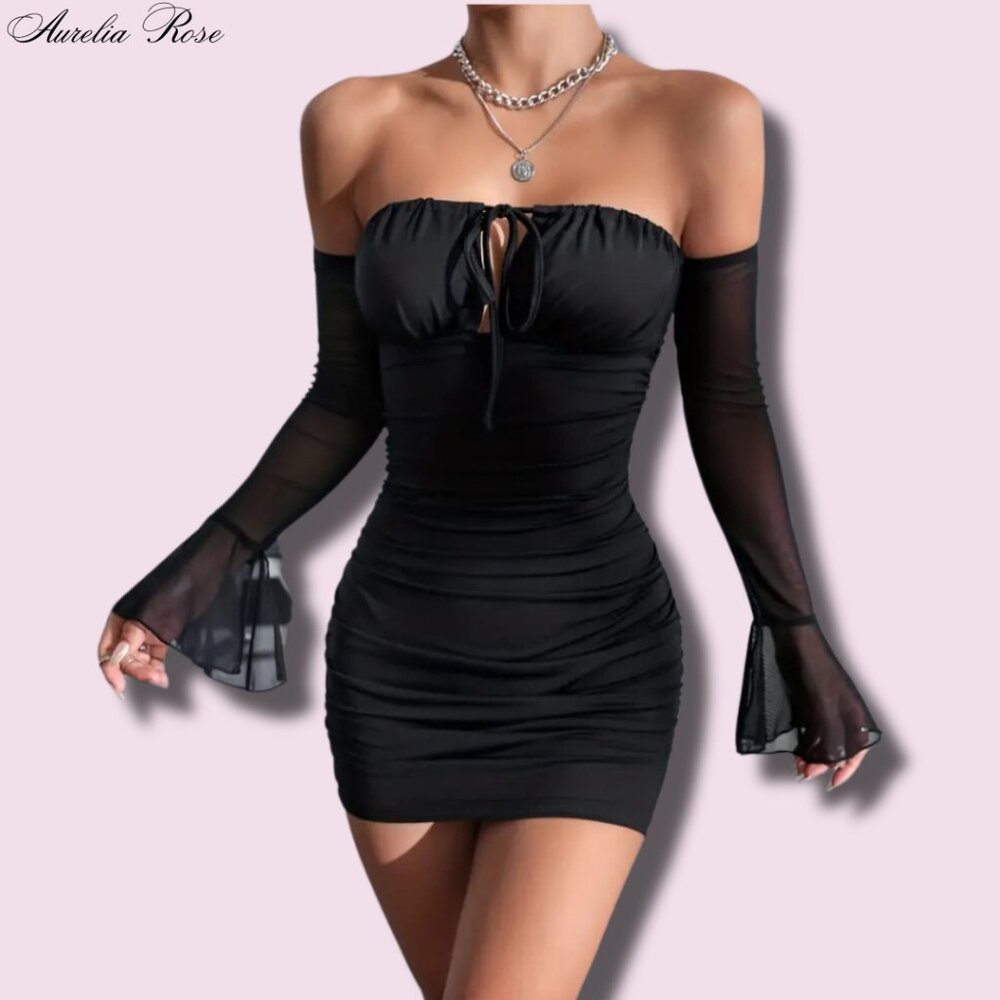👗 Off-Shoulder Bodycon Dress